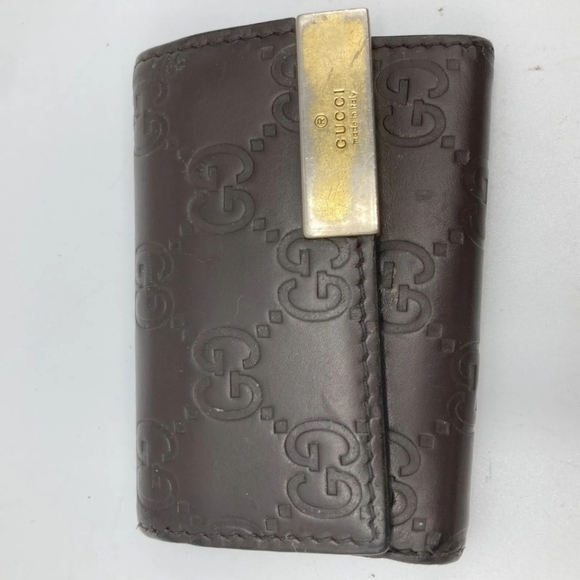 🔹️GUCCI🔹️  Key case holder GG Cow Leather  Guccissima Brown ✨️ - Picture 11 of 16